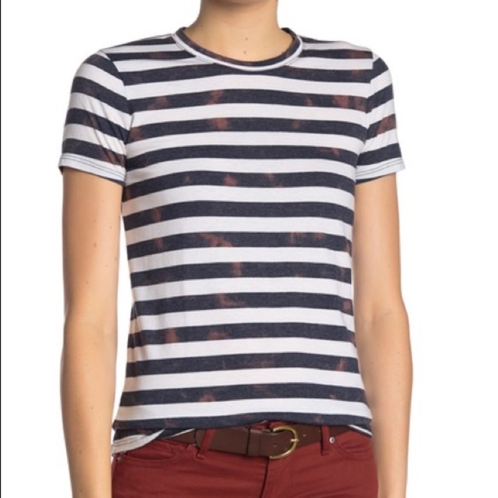 Lucky Brand | Ombre Stripe Crewneck Tee